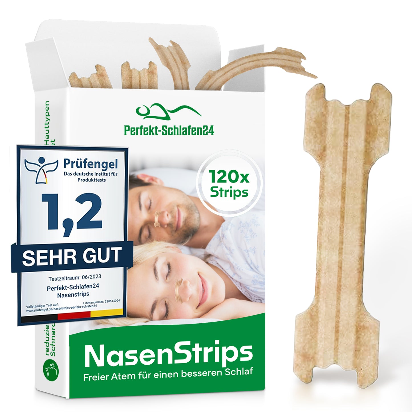 120x Extra Starke Nasenpflaster gegen Schnarchen-Anti Schnarch Nasenstrips