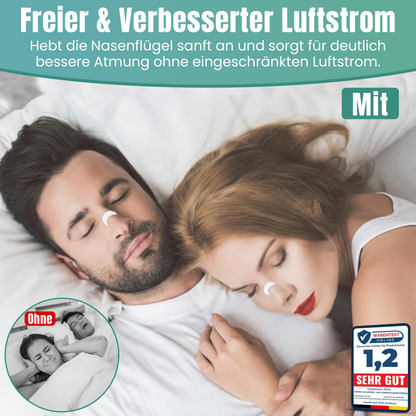 Nasenpflaster gegen Schnarchen – 30x Transparent Schnarchstopper Nose Strips | Stark Haftend Anti Schnarch Nasenstrips