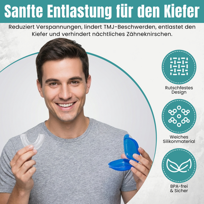 Anti Schnarch Schiene gegen Schnarchen – Schnarchstopper Knirscherschiene für Nacht | Sofort Einsatzbereit Zahnschiene