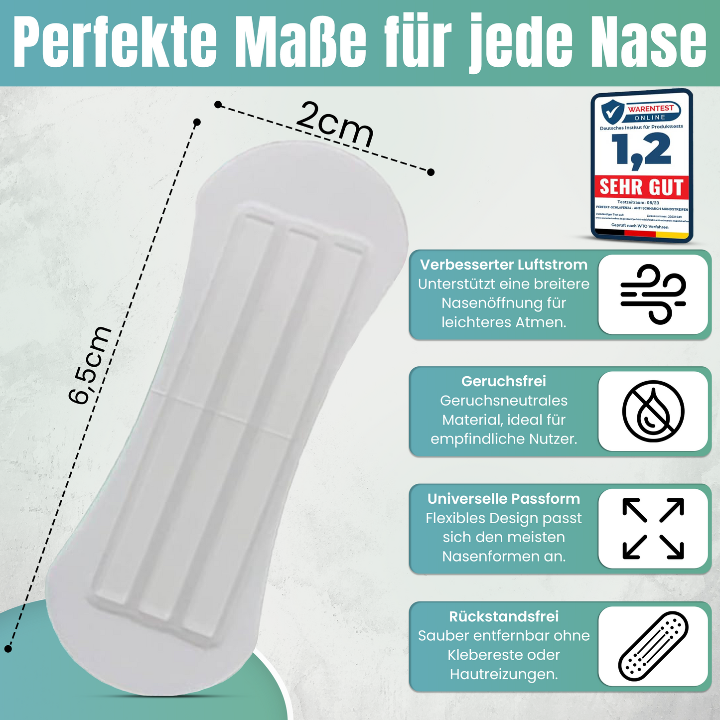 Nasenpflaster gegen Schnarchen – 30x Transparent Schnarchstopper Nose Strips | Stark Haftend Anti Schnarch Nasenstrips