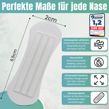Nasenpflaster gegen Schnarchen – 30x Transparent Schnarchstopper Nose Strips | Stark Haftend Anti Schnarch Nasenstrips