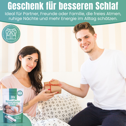 Nasenpflaster gegen Schnarchen – 30x Transparent Schnarchstopper Nose Strips | Stark Haftend Anti Schnarch Nasenstrips